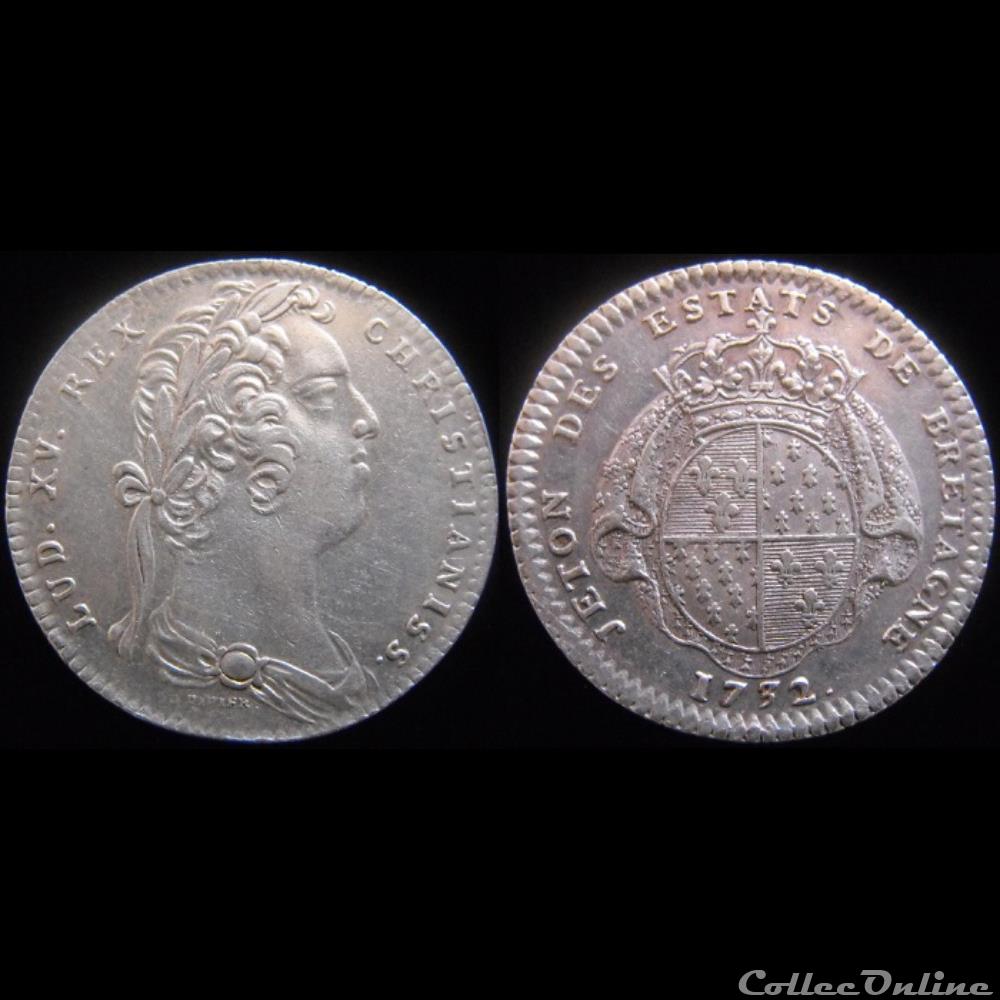 monnaie jeton mereaux france 1732 etats de rennes