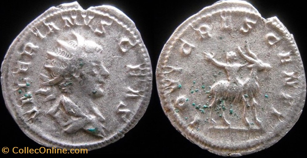 Valérien II - IOVI CRESCENTI monnaie antique av jc ap romaine republicaine imperiale valerien ii iovi crescenti