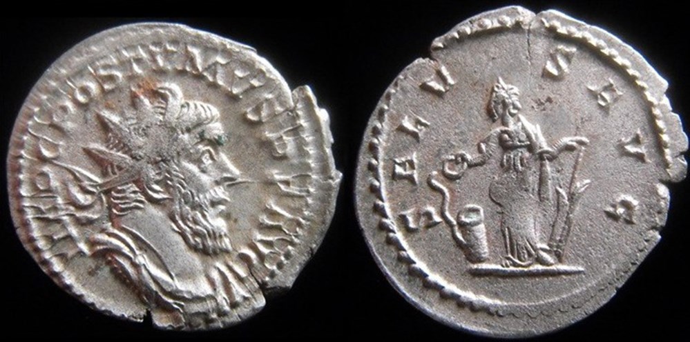 monnaies antiques romaines imperiales et republicaines postume salvs avg