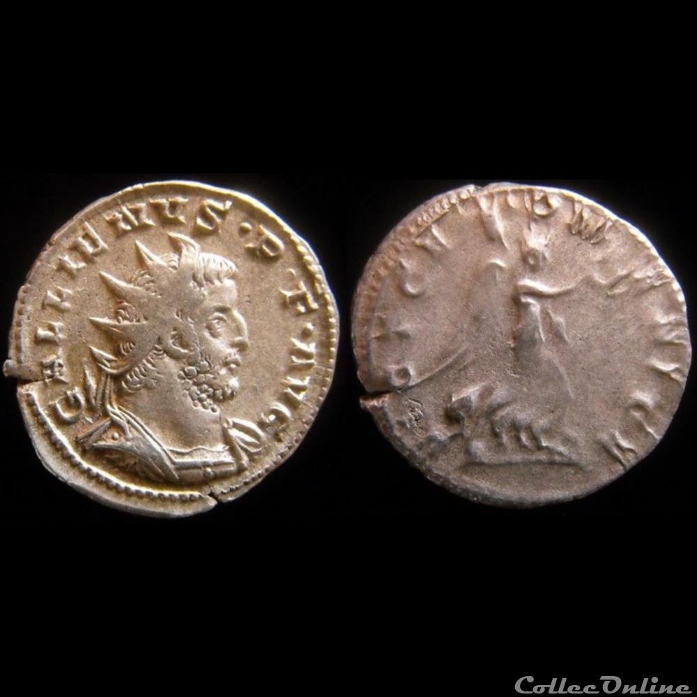 monnaie antique romaine gallien vict germanica a