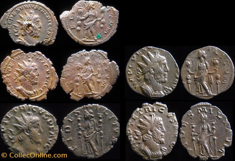 Tetricus Ier - toutes variantes de la Fidélité des Armées monnaie antique av jc ap romaine republicaine imperiale tetricus ier toutes variantes de la fidelite des armees