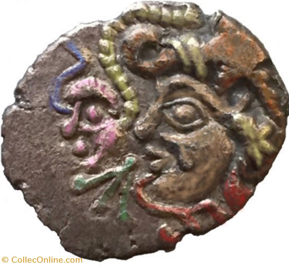 Non attribué - Osismes / Vénètes 3 monnaies antiques celtes non attribue osismes venetes