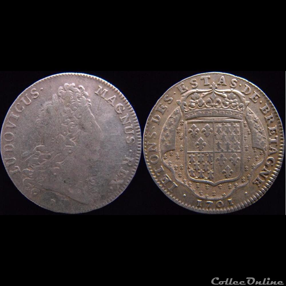 monnaie jeton mereaux france 1701 etats de nantes