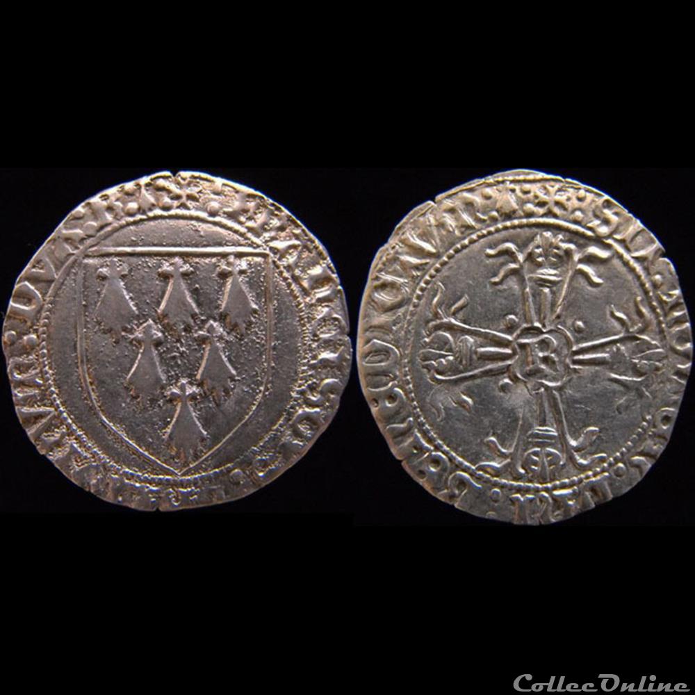 François II (1433-1488) monnaie france feodale francois ii 1433 1488