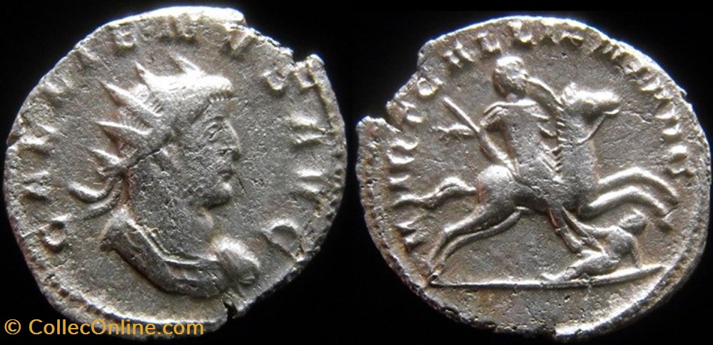 monnaies antiquite jc ap romaines republicaines imperiales gallien virt gallieni avg