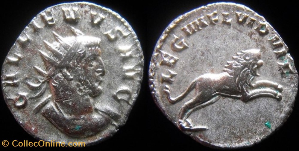 Gallien - LEG IIII FL VI P VI F monnaies antiques romaines republicaines imperiales gallien leg iiii fl vi p vi f