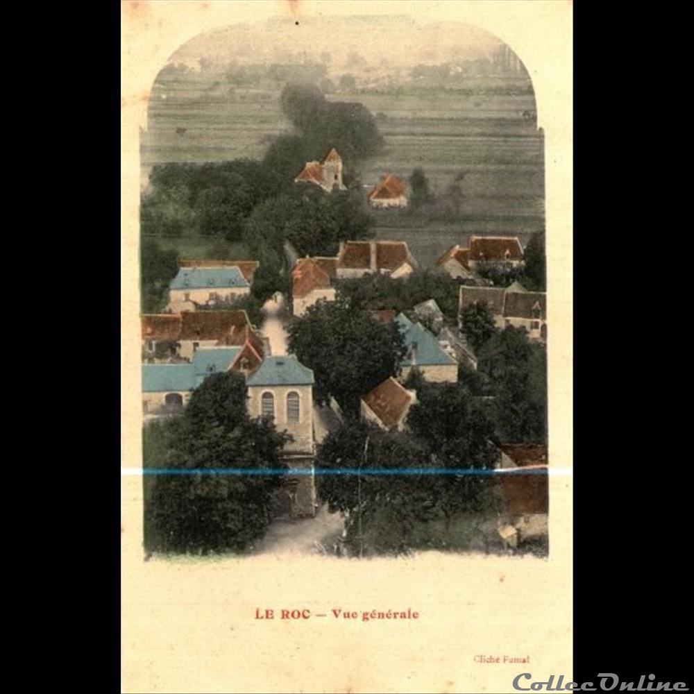 carte postale france midi pyrenee le roc vue generale