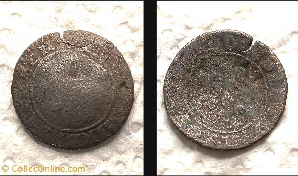 monnaies europe medievale france royales 011 double tournoi louis xiii nantes 1610