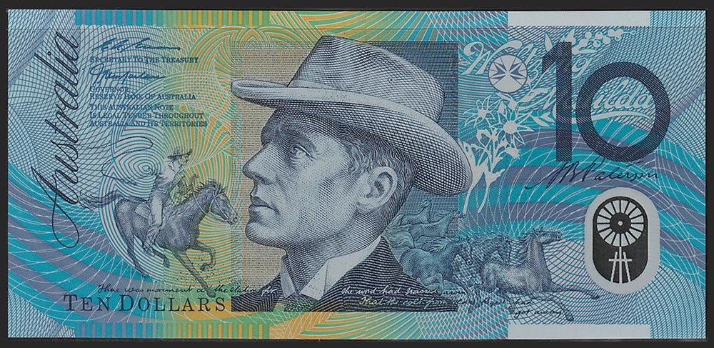 AUS-52b3_10D_EH98717110_R billets oceanie australie aus 52b3 10d eh98717110 r