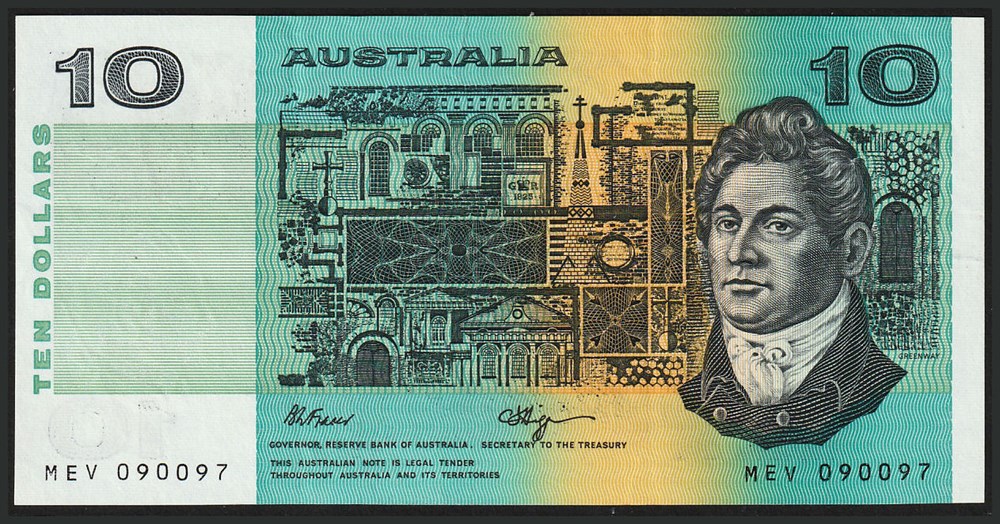 billets oceanie australie aus 45f 10d mev 090097 r