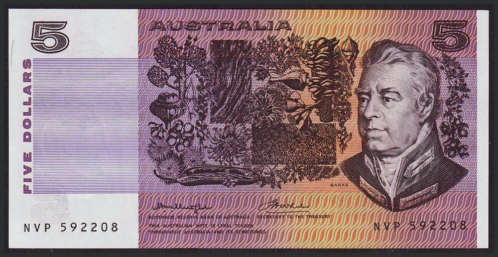 AUS-44b3_5D_NVP 592208_R billets oceanie australie aus 44b3 5d nvp 592208 r