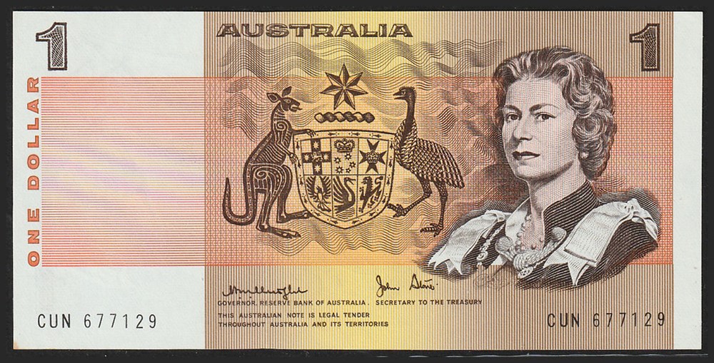 AUS-42c_1D_CUN 677129_R billets oceanie australie aus 42c 1d cun 677129 r