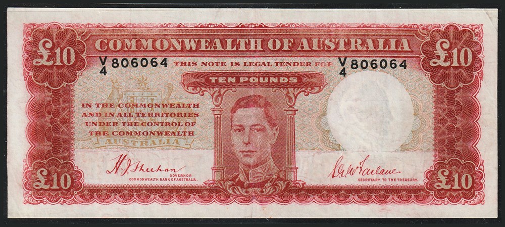 AUS-28a_10P_V4 806064_R billets oceanie australie aus 28a 10p v4 806064 r