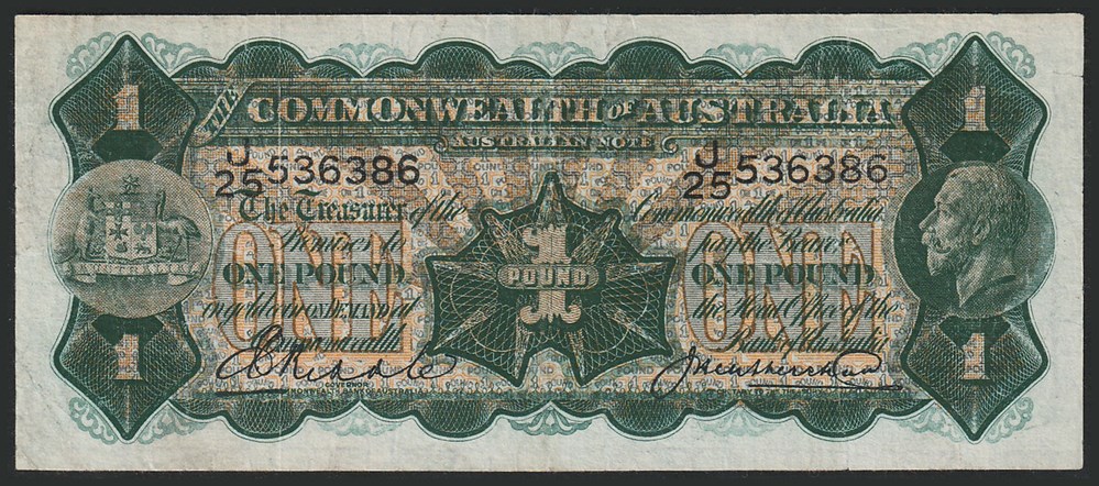 AUS-16c1_1P_J25 536386_R billets oceanie australie aus 16c1 1p j25 536386 r
