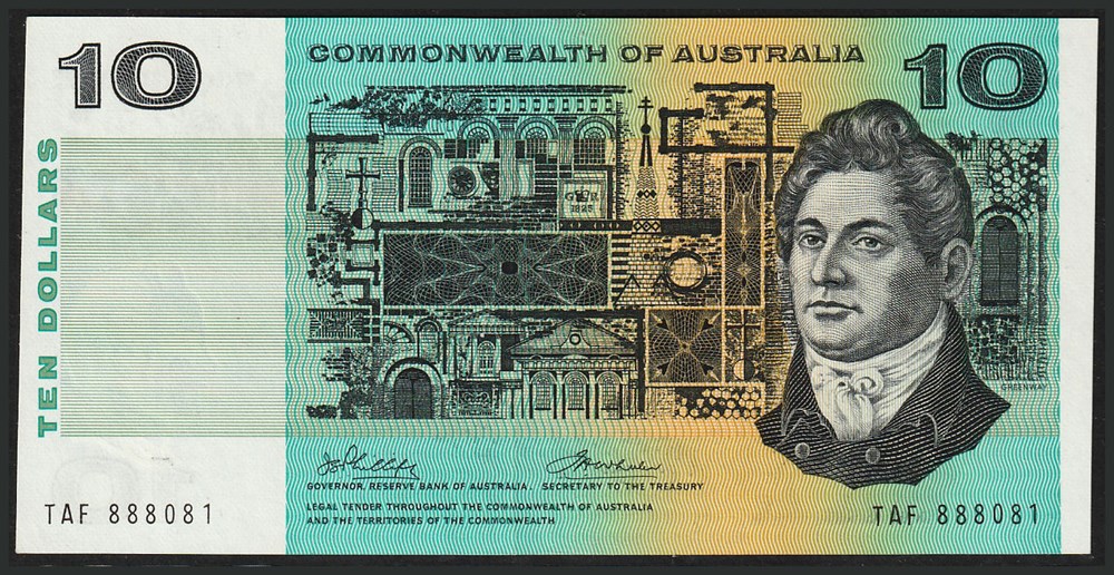 AUS-40d_10D_TAF 888081_R billets oceanie australie aus 40d 10d taf 888081 r