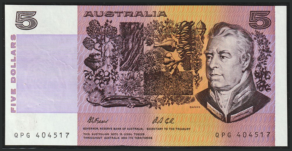 AUS-44g_5D_QPG 404517_R billets oceanie australie aus 44g 5d qpg 404517 r