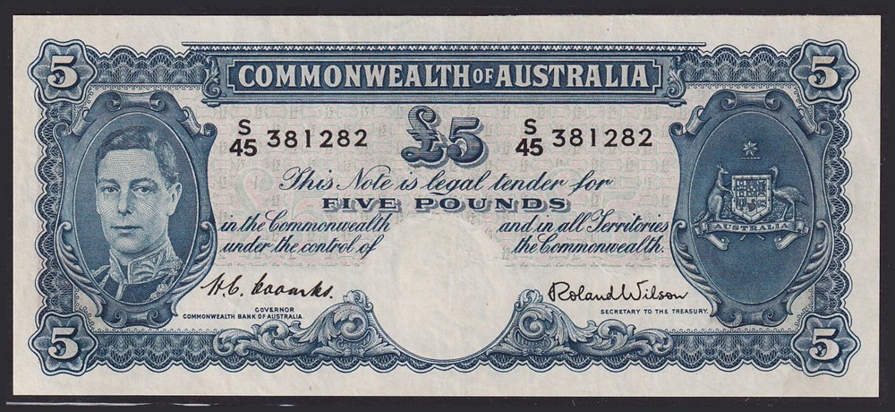 AUS-27d_5P_S45 381282_R billets oceanie australie aus 27d 5p s45 381282 r