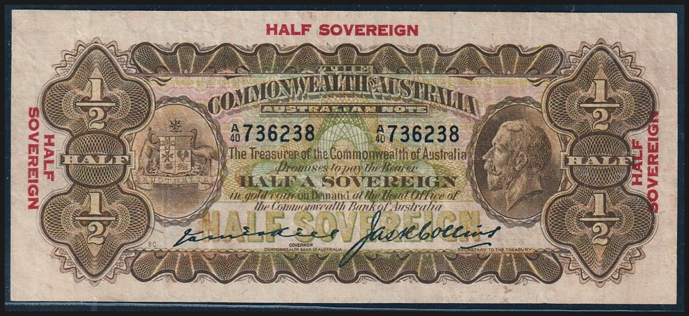 AUS-15a_10S_A40 736238_R billets oceanie australie aus 15a 10s a40 736238 r