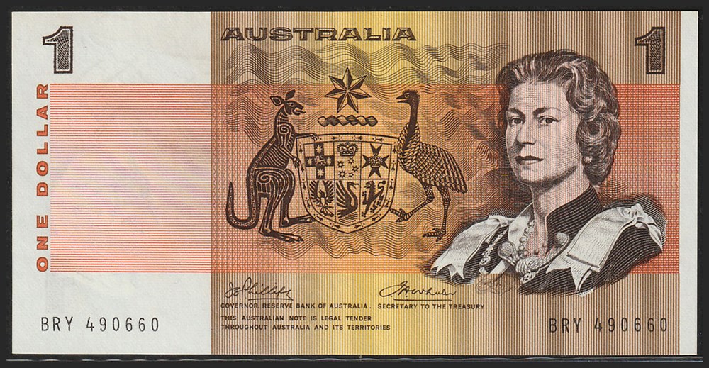 AUS-42a_1D_BRY 490660_R billets oceanie australie aus 42a 1d bry 490660 r