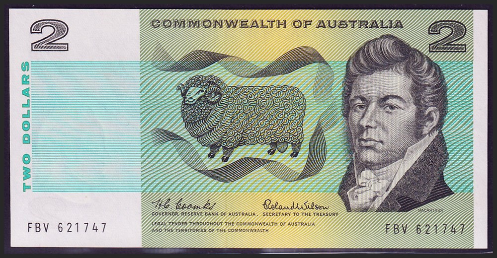 AUS-38a_2D_FBV 621747_R billets oceanie australie aus 38a 2d fbv 621747 r