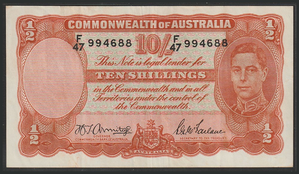 AUS-25b_10S_F47 994688_R billets oceanie australie aus 25b 10s f47 994688 r