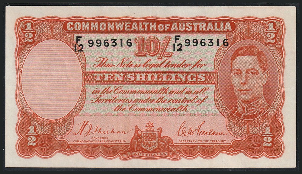 AUS-25a_10S_F12 996316_R billets oceanie australie aus 25a 10s f12 996316 r