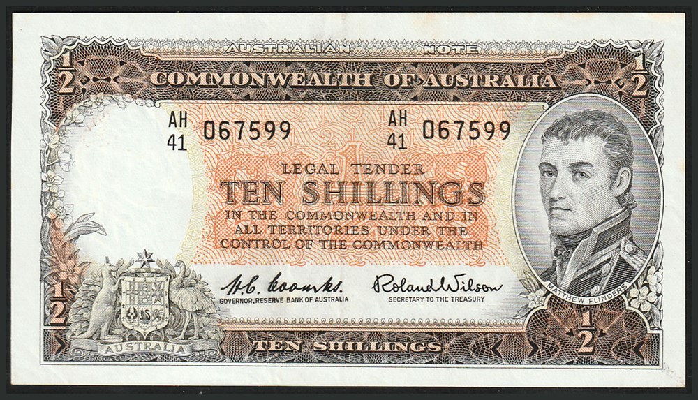 AUS-33_10S_AH41 067599_R billets oceanie australie aus 33 10s ah41 067599 r