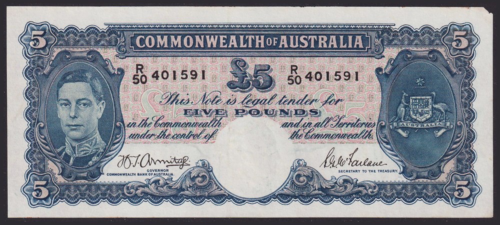 AUS-27b_5P_R50 401591_R billets oceanie australie aus 27b 5p r50 401591 r