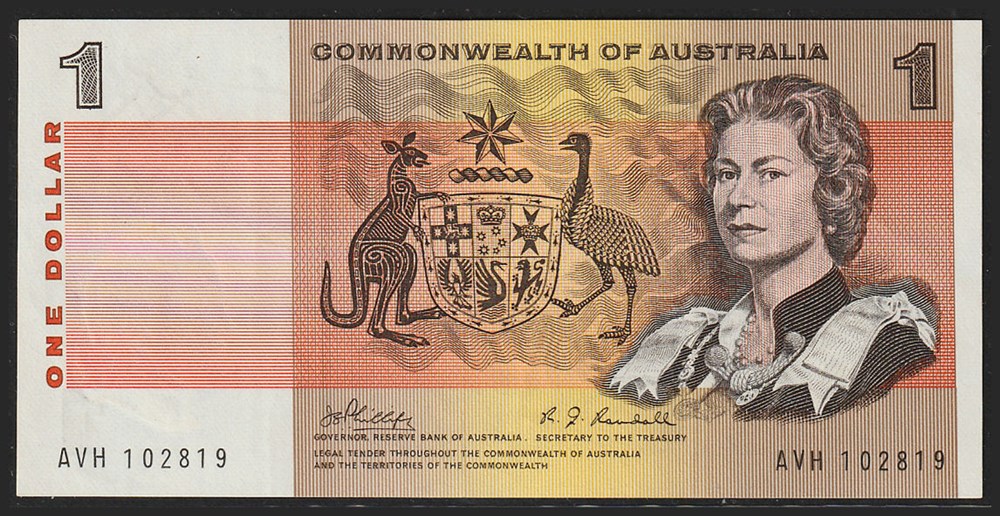 AUS-37c_1D_AVH 102819_R billets oceanie australie aus 37c 1d avh 102819 r
