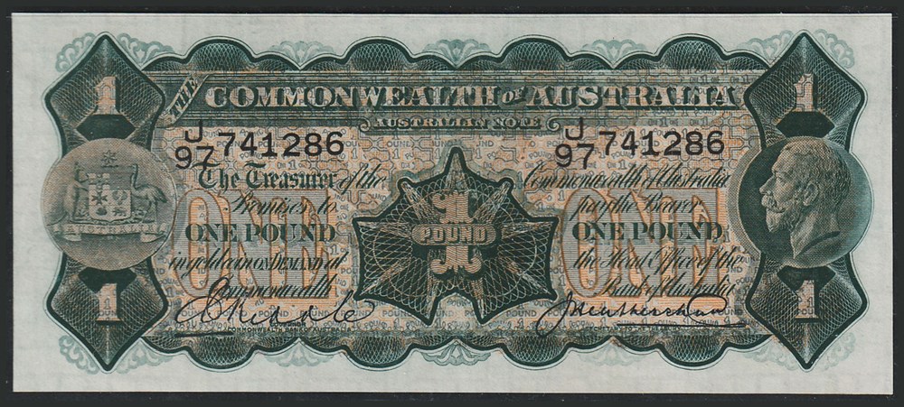 AUS-16c1_1P_J97 741286_R billets oceanie australie aus 16c1 1p j97 741286 r