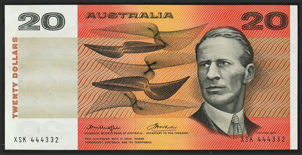 AUS-46b1_20D_XSK 444332_R billets oceanie australie aus 46b1 20d xsk 444332 r