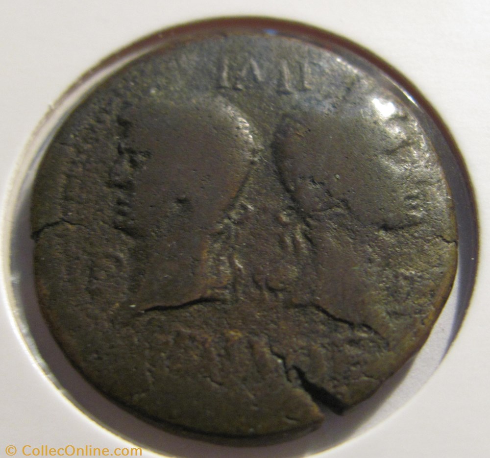 Augustus and Agrippa Dupondius coin ancient b c to roman augustus and agrippa dupondius