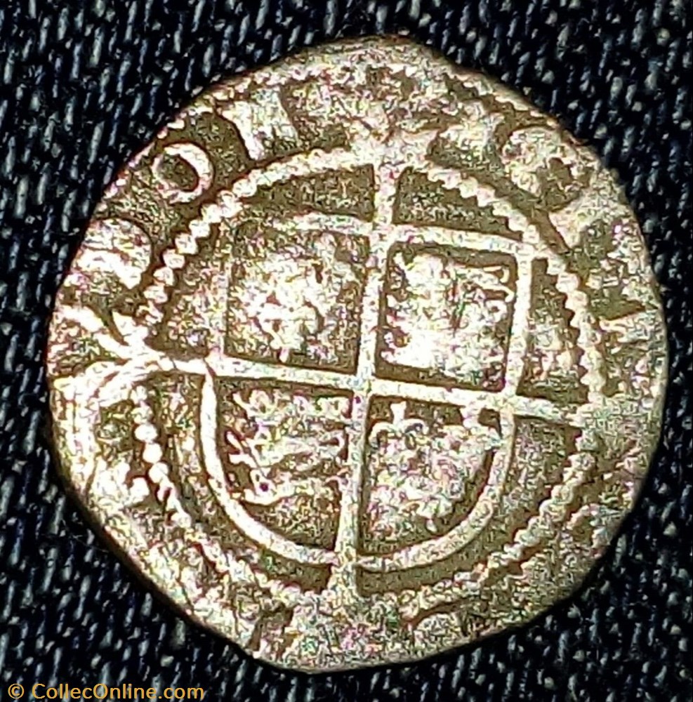 Elizabeth I, 1582-1583, half groat coin elizabeth i 1582 1583 half groat