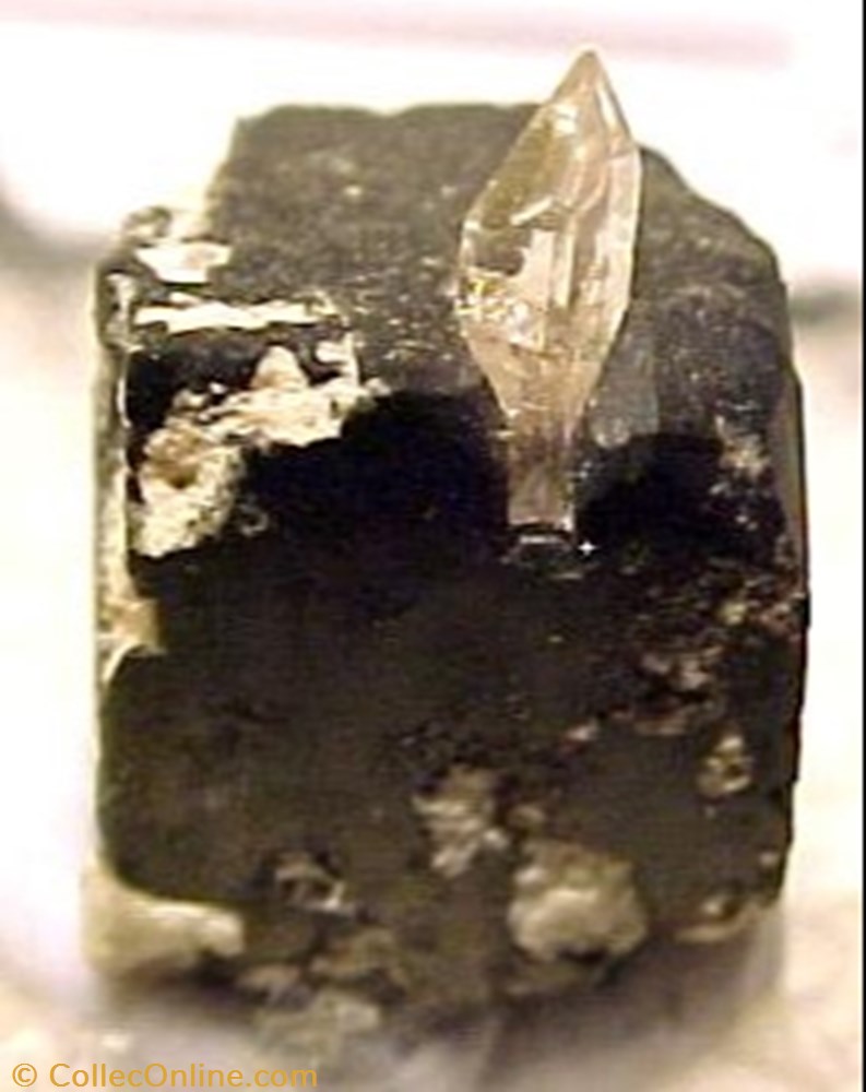 mineral meteorite bixbyite with topaz