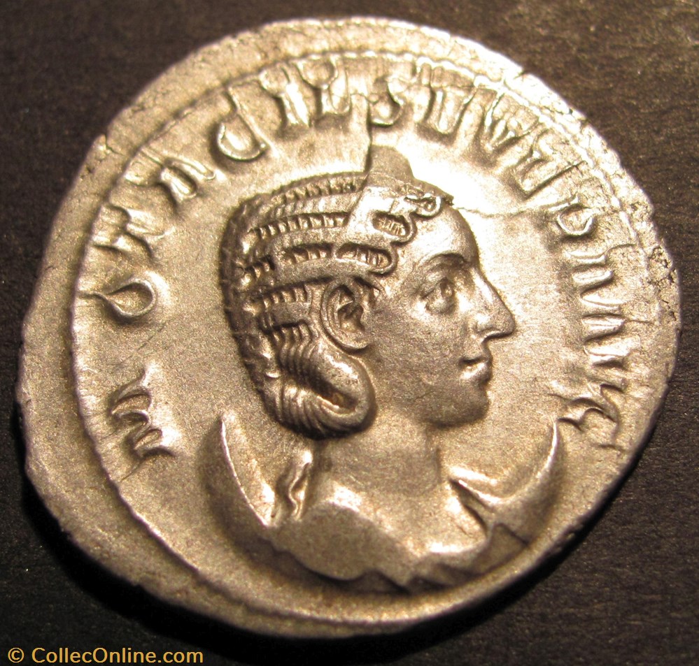 Otacilia Severa, 244-249AD, AR Ant coin ancient b to roman imperial otacilia severa 244 249ad ar ant