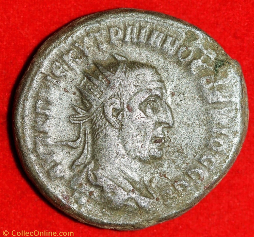 Trajan Decius, Bi TetraDrachma, 250-251D coin ancient to roman imperial trajan decius bi tetradrachma 250 251d