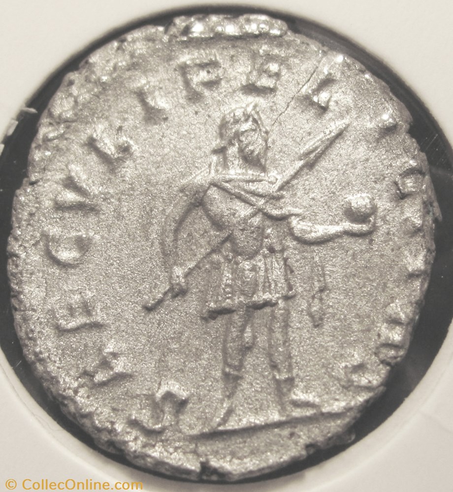 Postumus 266-267 AD, AR Ant coin ancient b c to roman imperial postumus 266 267 ad ar ant