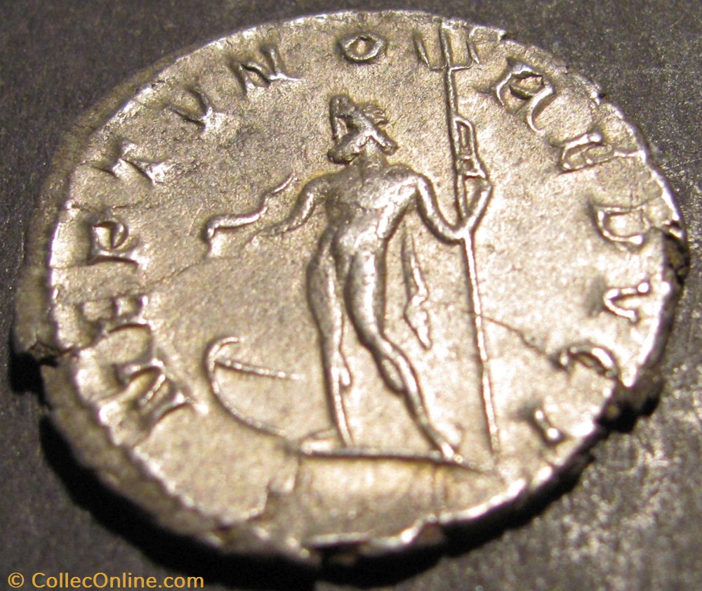 Postumus 262 AD, AR Ant coin ancient b c to roman imperial postumus 262 ad ar ant