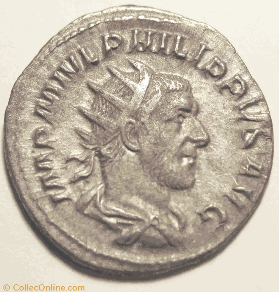 Philip I, AR Ant, 245-247AD coin ancient b c to roman imperial philip i ar ant 245 247ad