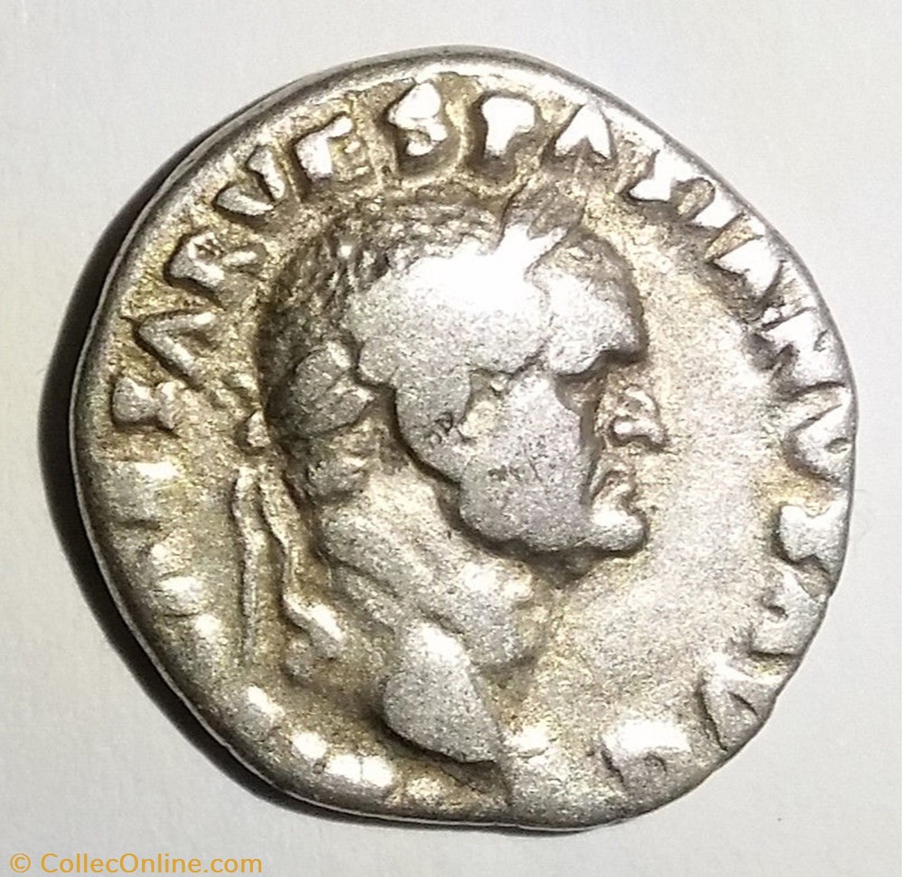 Vespasian AR Denarius coin ancient b c to roman vespasian ar denarius