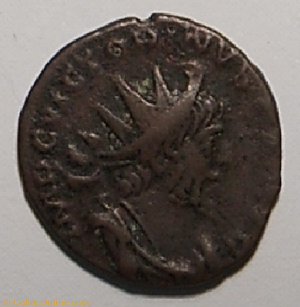 Victorinus 268-270 AD, AE ant coin ancient b roman imperial victorinus 268 270 ad ae ant