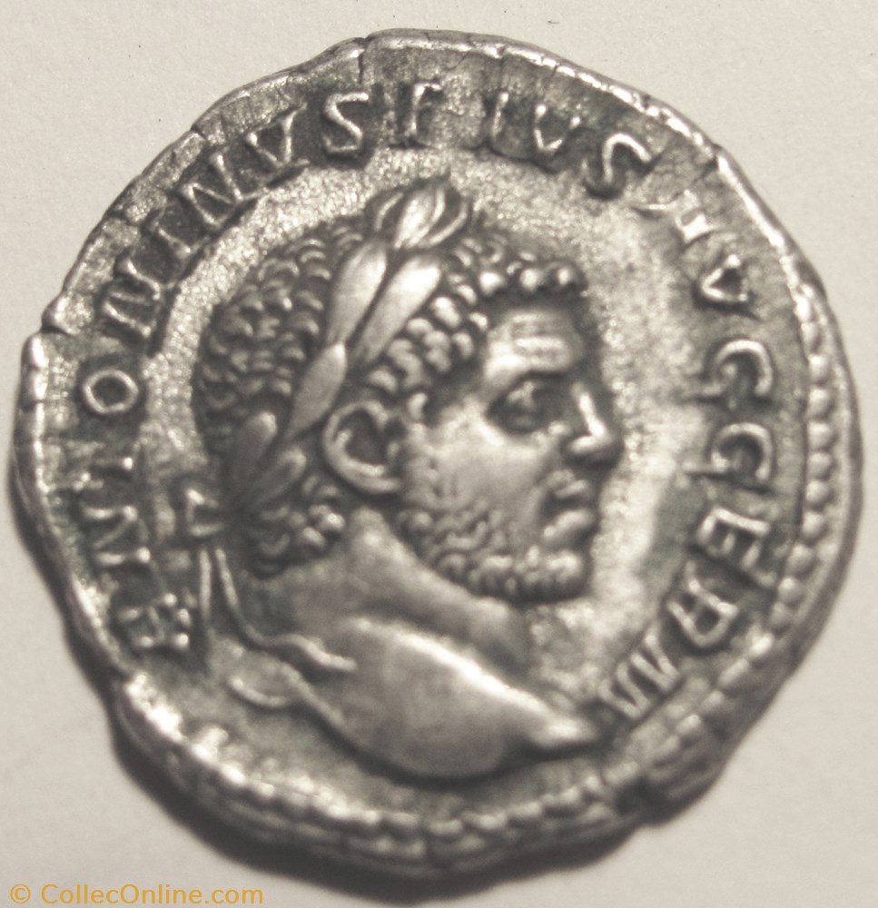 coin ancient b to roman imperial caracalla ar denarius 213 217ad