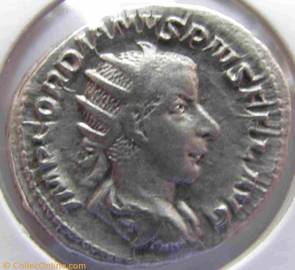 Gordian III, AR Ant, 238-244AD coin ancient b c to roman imperial gordian iii ar ant 238 244ad