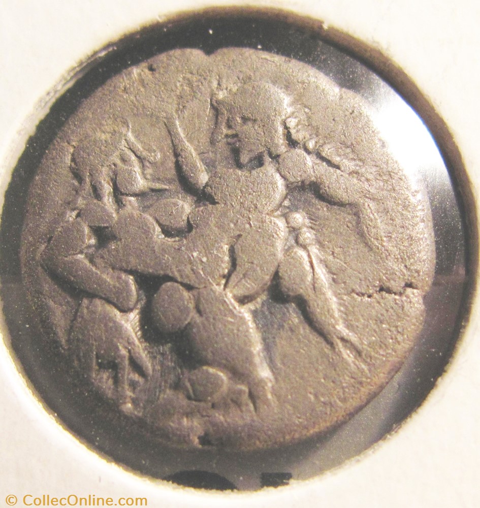 Thasos Naked Satyr coin ancient b c to thasos naked satyr