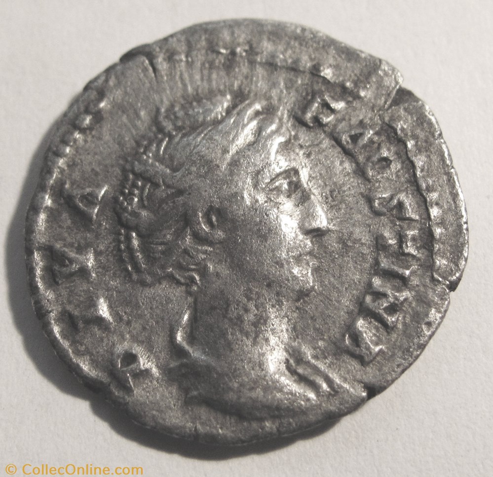 Faustina I (Senior) AR Denarius coin ancient b c to roman imperial faustina i senior ar denarius