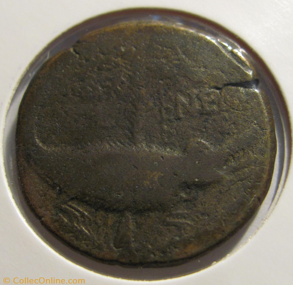 Augustus and Agrippa Dupondius coin ancient b c to roman augustus and agrippa dupondius