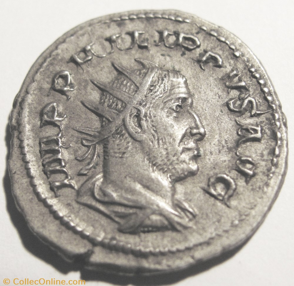 Philip I, AR Ant, 244-249AD coin ancient b c to roman imperial philip i ar ant 244 249ad