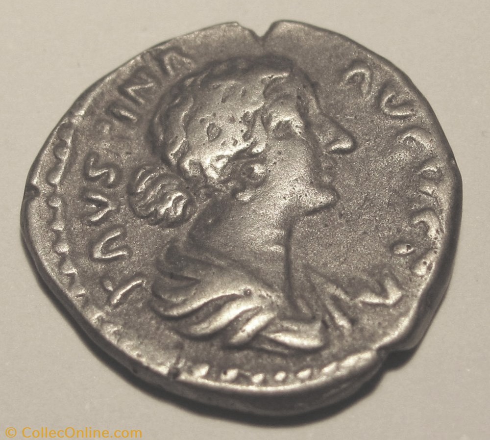 Faustina II (Junior) AR Denarius coin ancient b c to roman faustina ii junior ar denarius