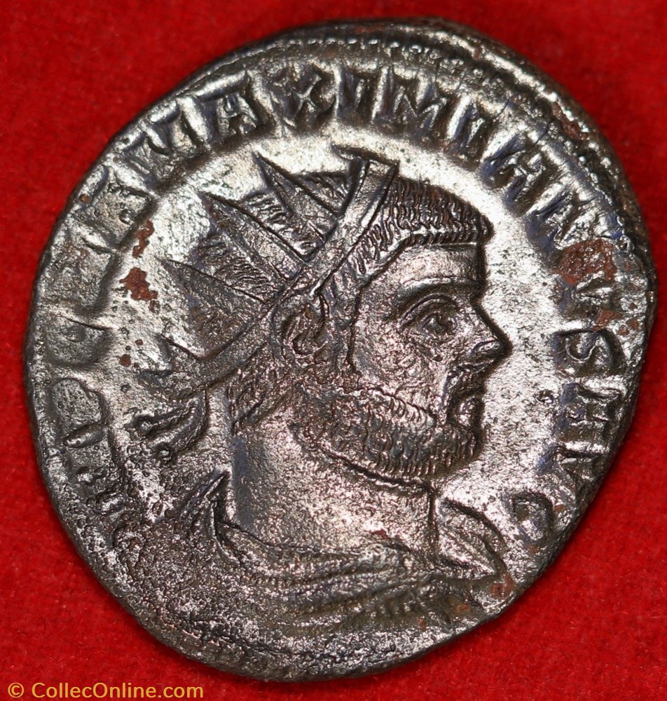 coin ancient b c to roman imperial maximianus 293as ae ant