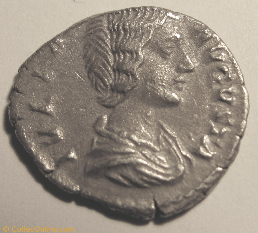 Julia Domna, 196-211 AD, AR denarius coin ancient b c to roman julia domna 196 211 ad ar denarius